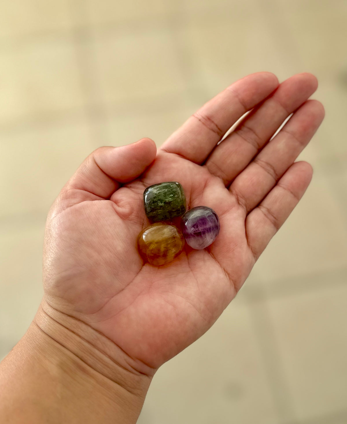 Candy Flourite B Tumbled Stone Large