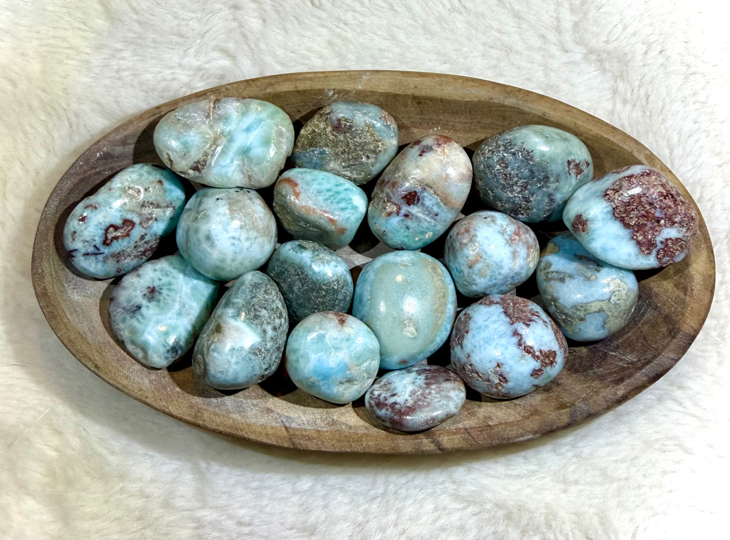Larimar Tumbled Stone Medium - Dominican Republic