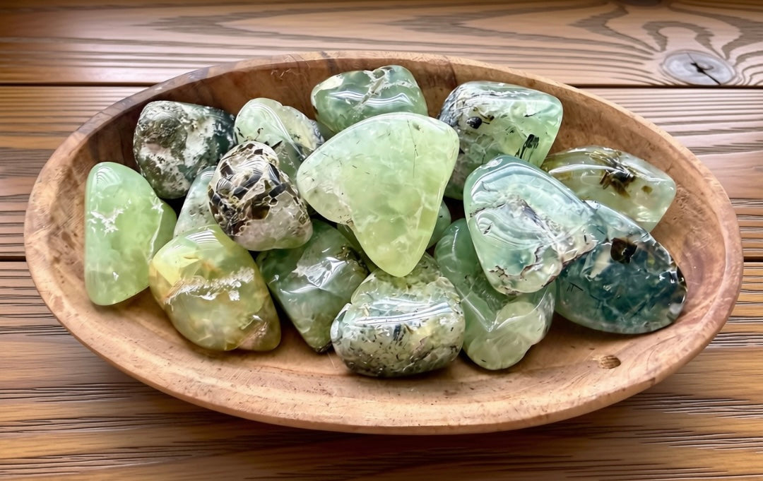 Prehnite Tumbled Stone (Grade B- India)