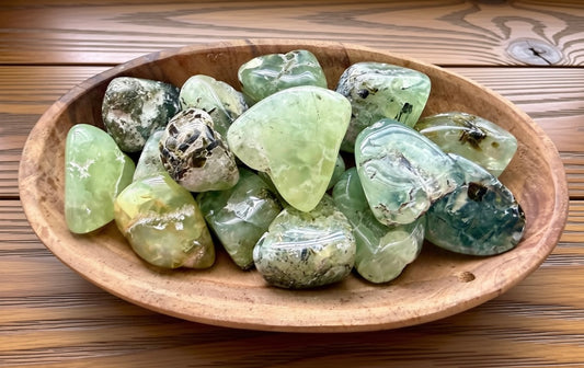 Prehnite Tumbled Stone (Grade B- India)