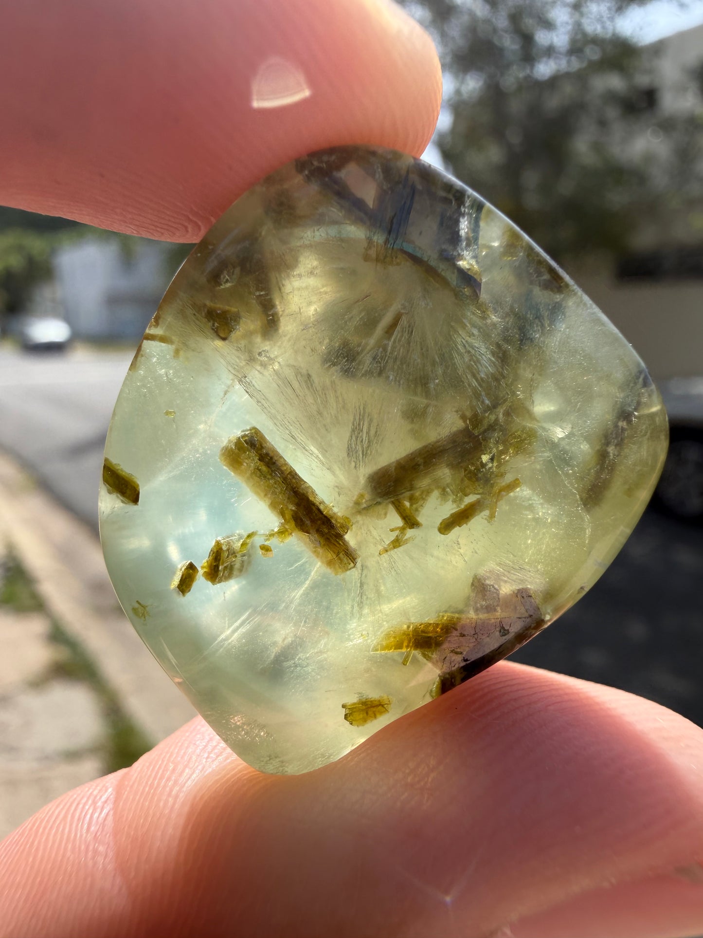 Prehnite Tumbled Stone (Grade B- India)