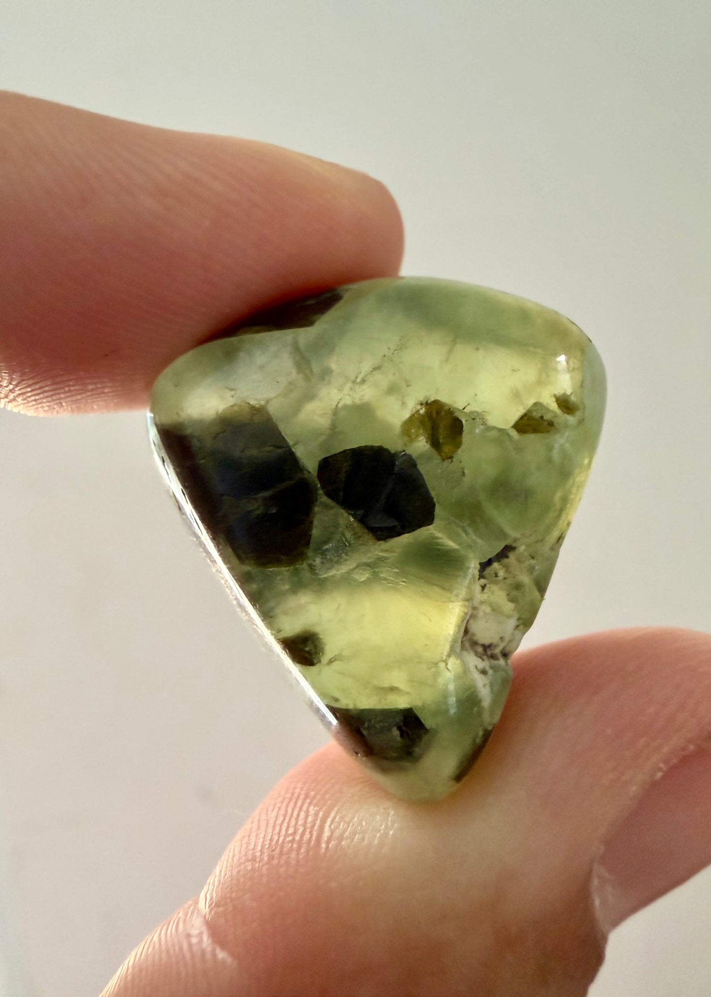 Prehnite Tumbled Stone (Grade B- India)