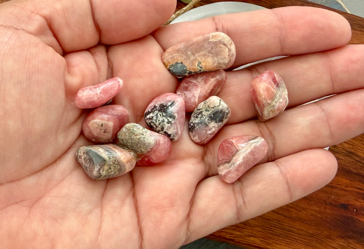 Rhodochosite Tumbled Stone - Grade E