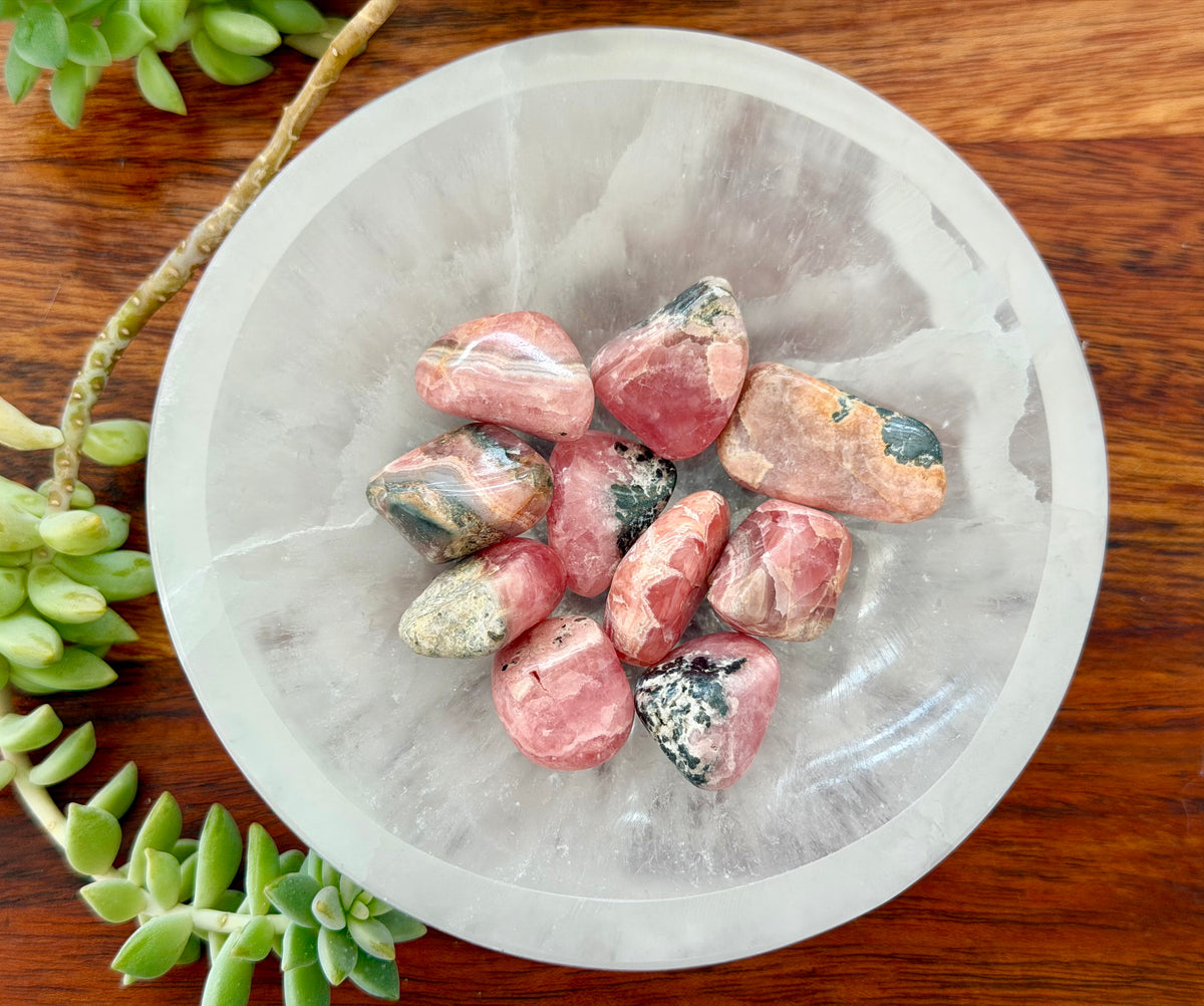 Rhodochosite Tumbled Stone - Grade E