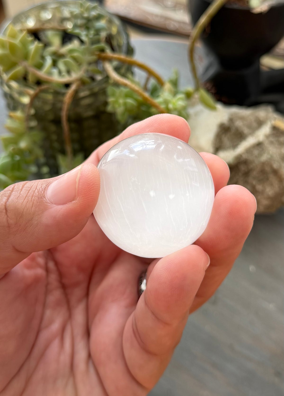 Selenite Sphere